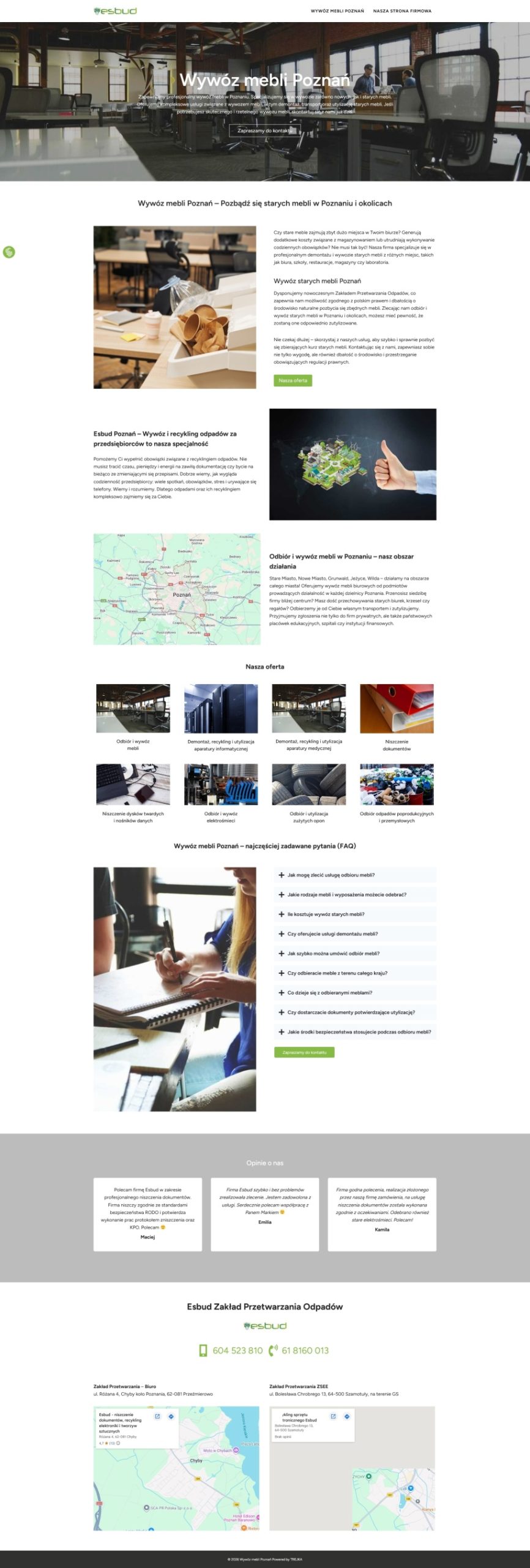 Wywóz mebli Poznań