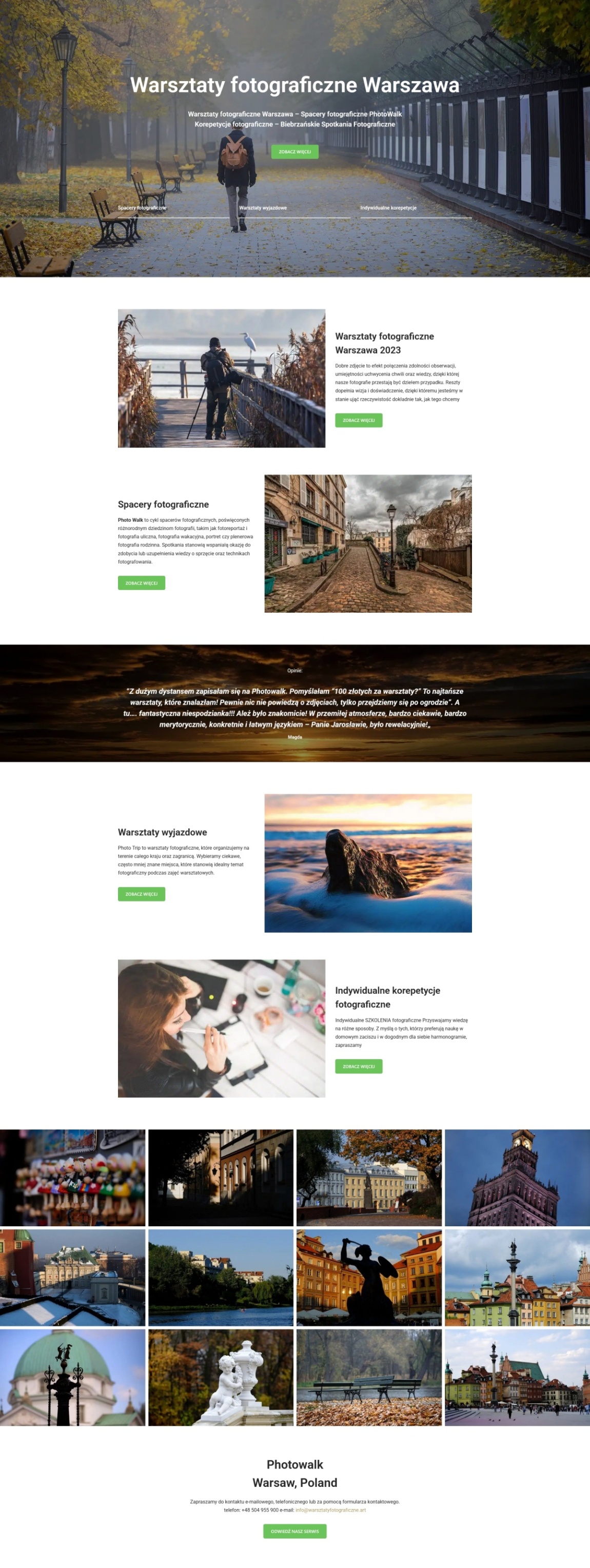 Warsztaty fotograficzne Warszawa